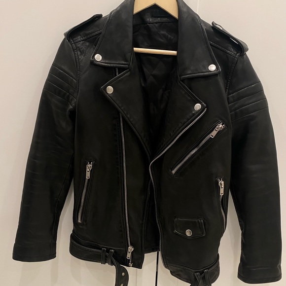 BLK DNM Black Leather Jacket - Picture 5 of 6